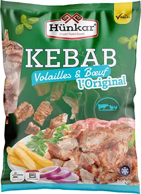 Pro-Inter | Hunkar 800g | Lamelle de kebab Volailles & Bœuf 