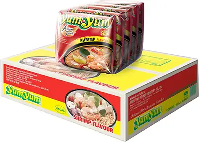 Pro-Inter | Yum Yum 30x60g | Nouilles Saveur Crevette 