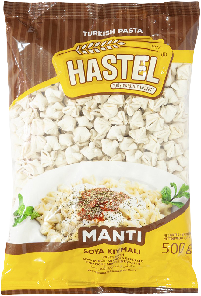 Pro-Inter | Hastel 500g | Manti fourrés au soja 