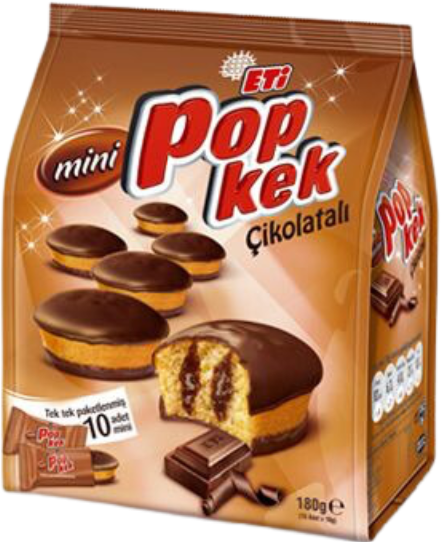 Pro-Inter | ETI Mini Pop Kek 144g | Génoises Fourrées cacao 