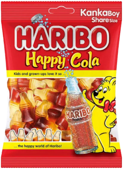 Pro-Inter | Haribo 80g | Bonbons happy cola 