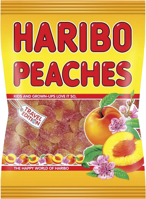 Pro-Inter | Haribo 80g | Bonbons peaches  