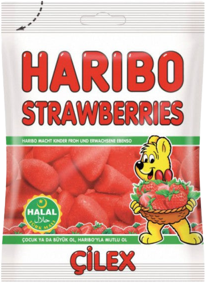 Pro-Inter | Haribo 80g | Bonbons fraises 