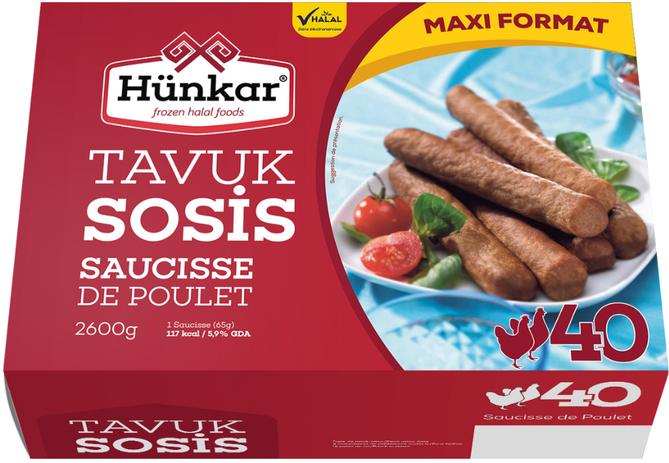 Pro-Inter | Hunkar 2.6kg | Saucisse de poulet x40 