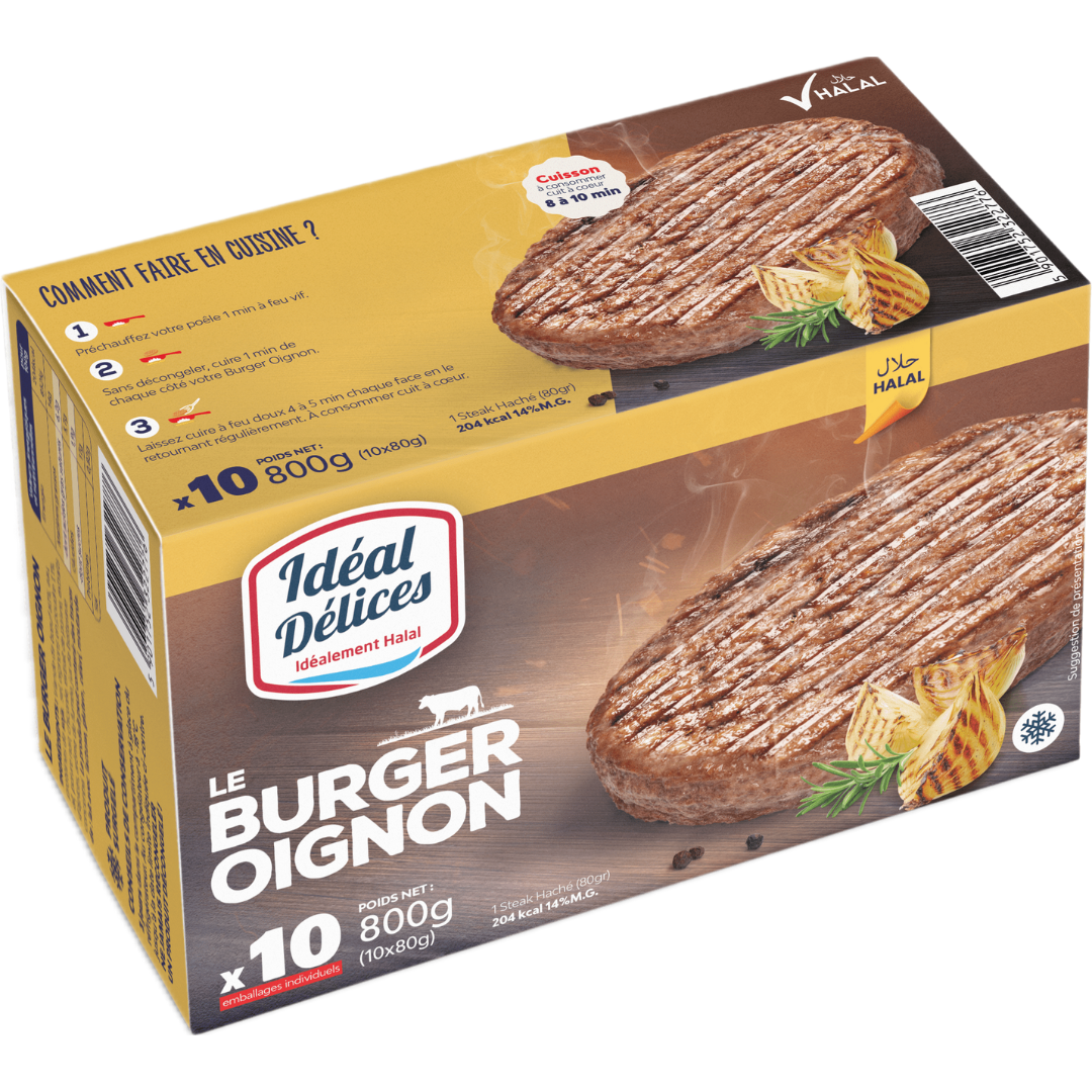 Pro-Inter | Idéal Délices 800g | Burger Oignon 